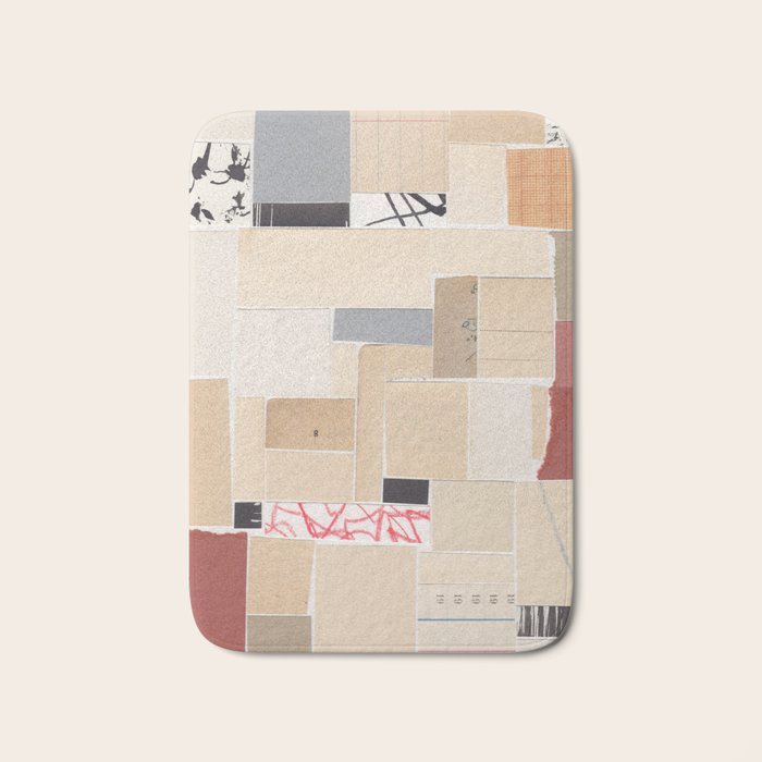 Plan B / Mixed Media Collage Bath Mat Gallery Image 1