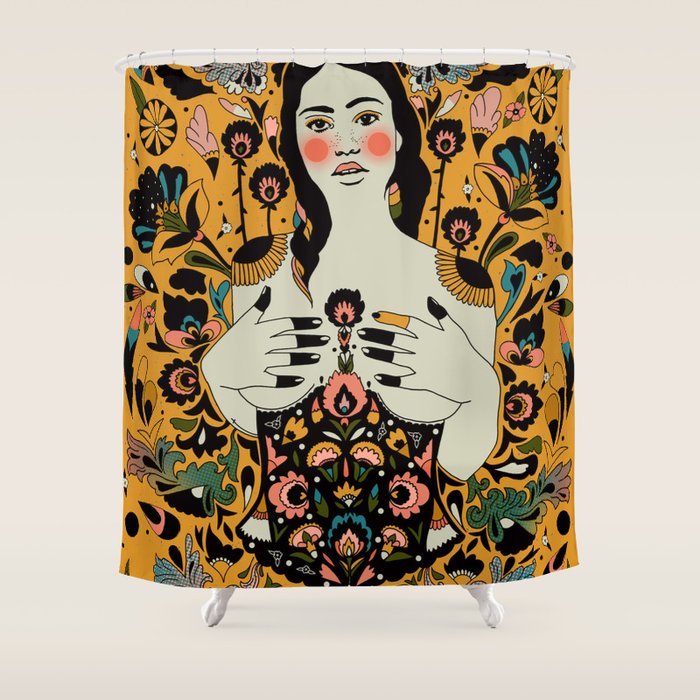Violent Delights Shower Curtain Gallery Image 1