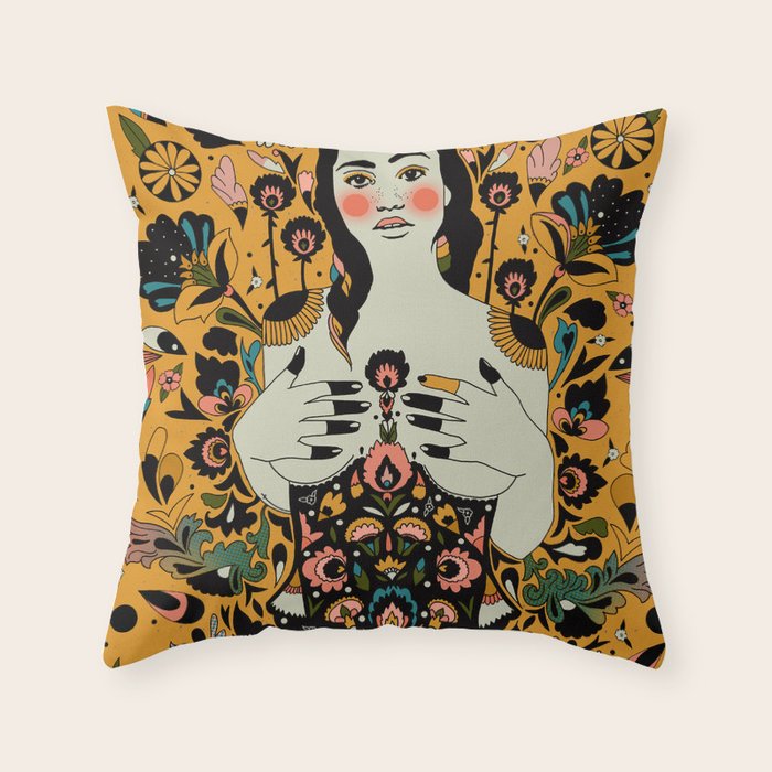 Violent Delights Throw Pillow Gallery Image 6