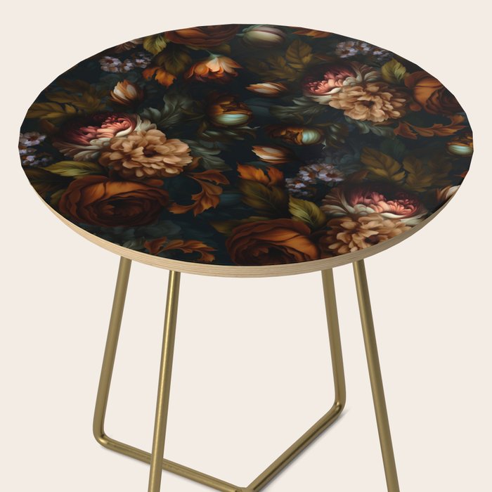 Dark Moody Baroque Midnight Garden Side Table Gallery Image 2