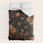 Dark Moody Baroque Midnight Garden Comforter Gallery Image 6