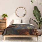 Dark Moody Baroque Midnight Garden Comforter Gallery Image 3