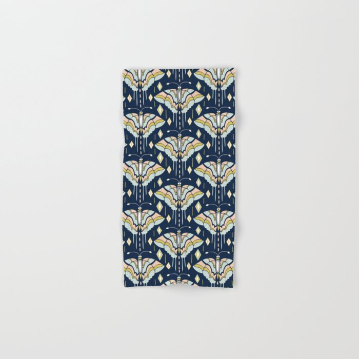 La Maison des Papillons - Midnight Hand & Bath Towel Gallery Image 1