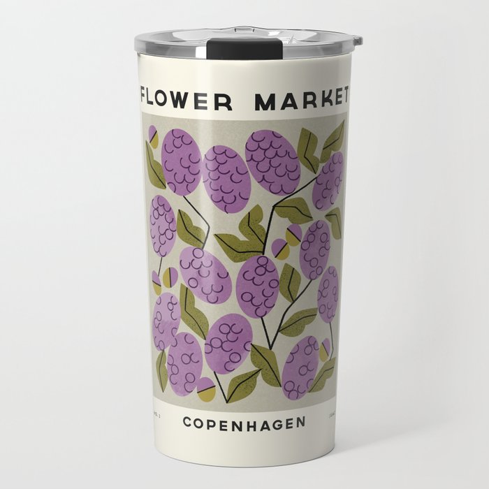 Flower Market No. 3 Travel Mug Gallery Image 1