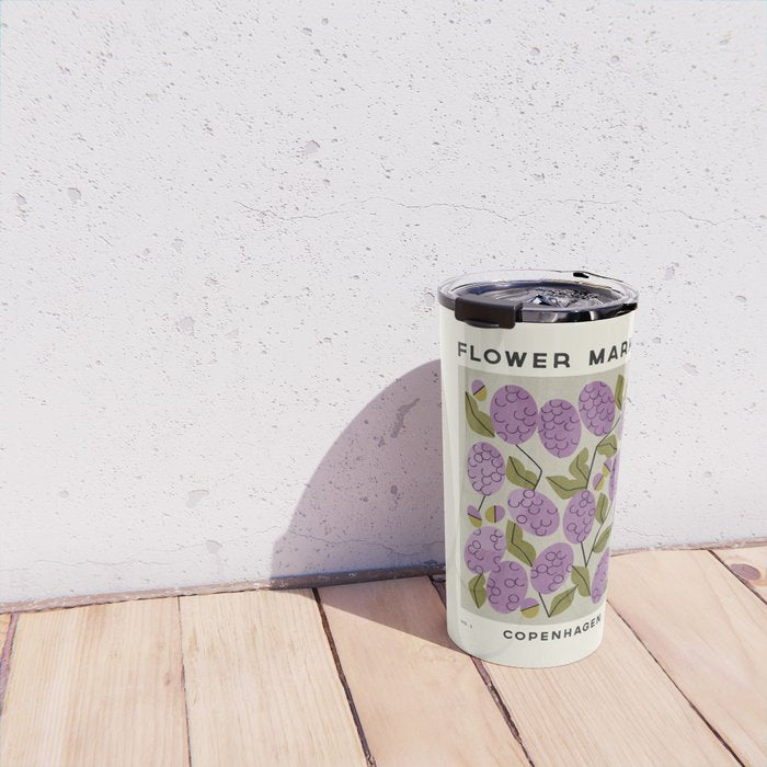 Flower Market No. 3 Travel Mug Gallery Image 4
