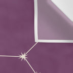 Sagittarius Zodiac Star Constellation Line Art Mauve Purple Wall Tapestry Gallery Image 3