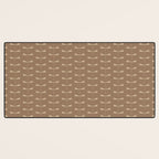 Dragonfly Pattern XI Earthy Beige Desk Mat Gallery Image 3
