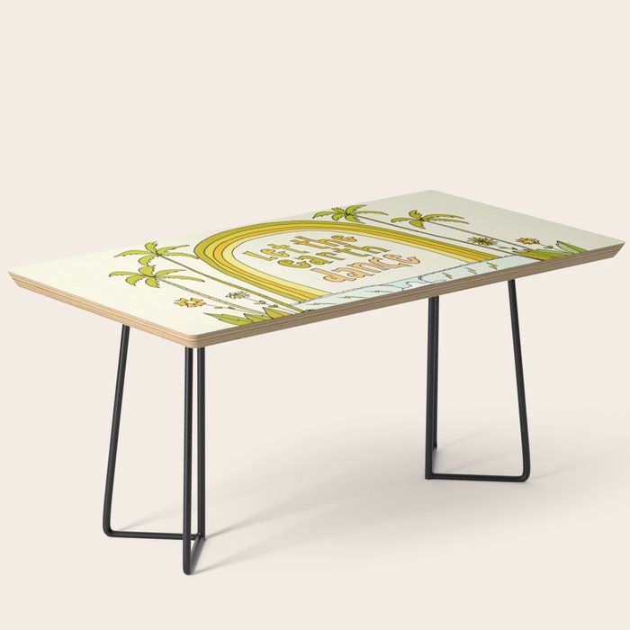 let the earth dance // retro surf art by surfy birdy Coffee Table Gallery Image 1