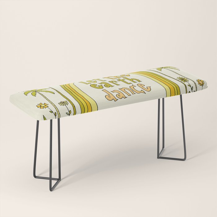 let the earth dance // retro surf art by surfy birdy Bench Gallery Image 1