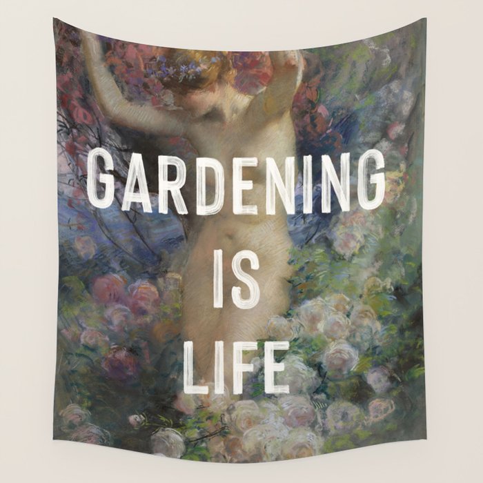 Gardening is Life Wall Tapestry Gallery Image 4