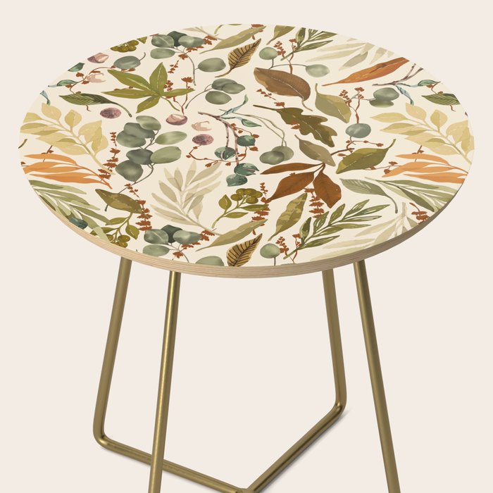 Fall leafy nature B Side Table Gallery Image 2