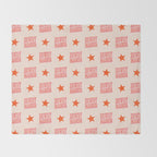 Old West: Howdy Pardner (bright pink and orange saloon style letters) Throw Blanket Gallery Image 2