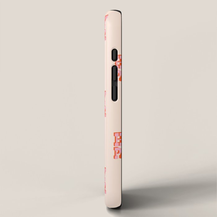 Old West: Howdy Pardner (bright pink and orange saloon style letters) iPhone Case Gallery Image 2