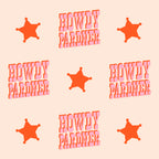 Old West: Howdy Pardner (bright pink and orange saloon style letters) Coffee Mug Gallery Image 2