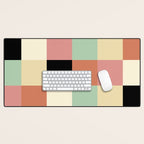 Bold Retro Checks Pattern - Large XXXIV Desk Mat Gallery Image 1