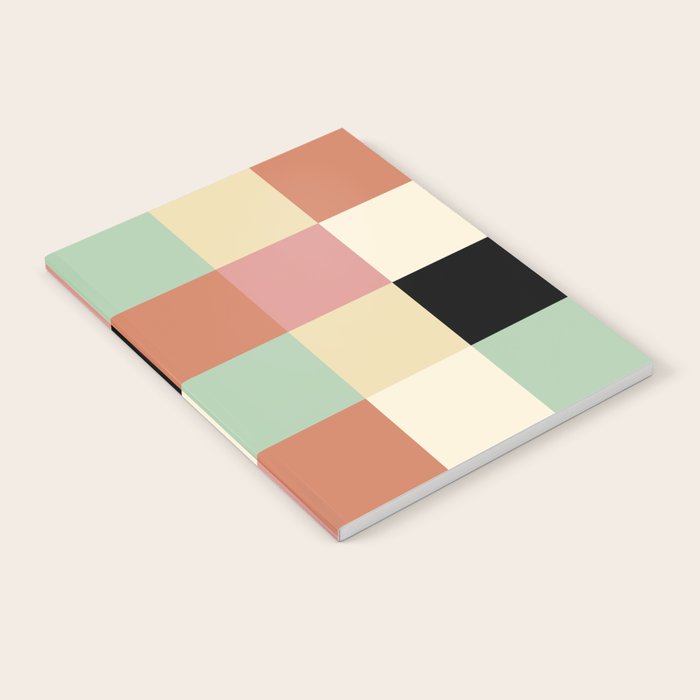 Bold Retro Checks Pattern - Large XXXIV Notebook Gallery Image 1