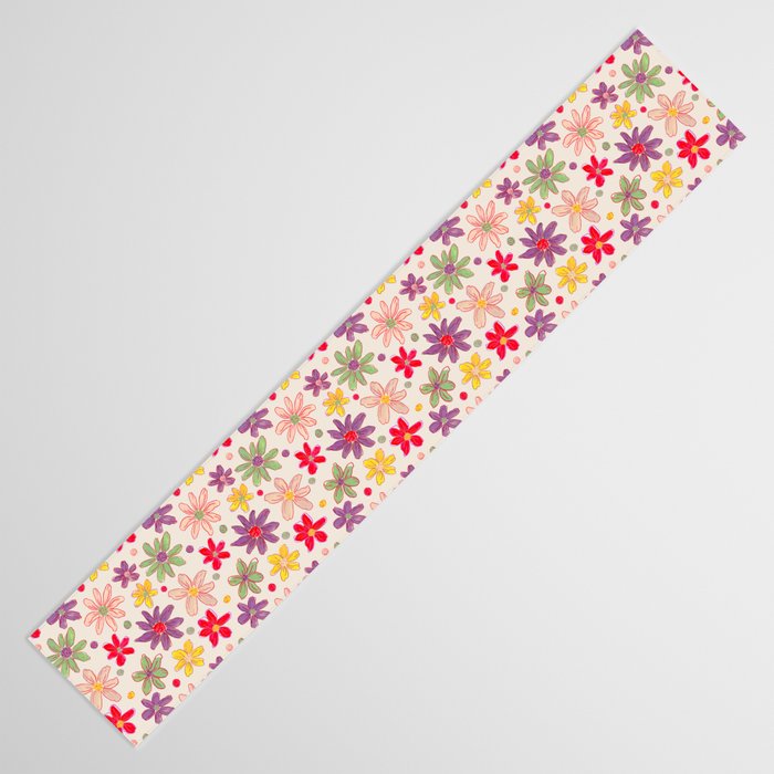 Retro Daisies & Dots Table Runner Gallery Image 3