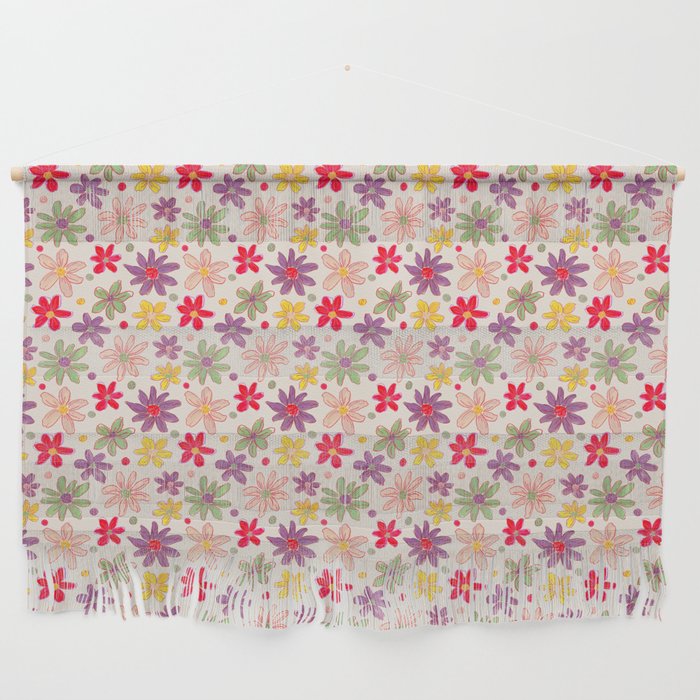 Retro Daisies & Dots Wall Hanging Gallery Image 1