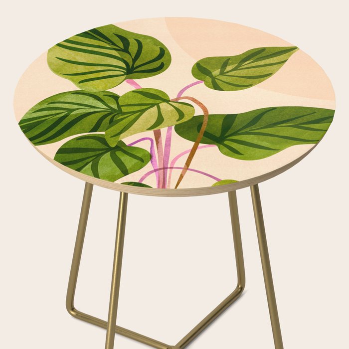 Thriving In The Sun - Cute Botanical Painting Side Table Gallery Image 2