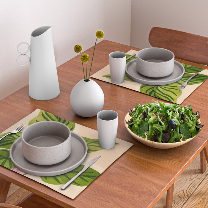 Thriving In The Sun - Cute Botanical Painting Placemat Gallery Image 2