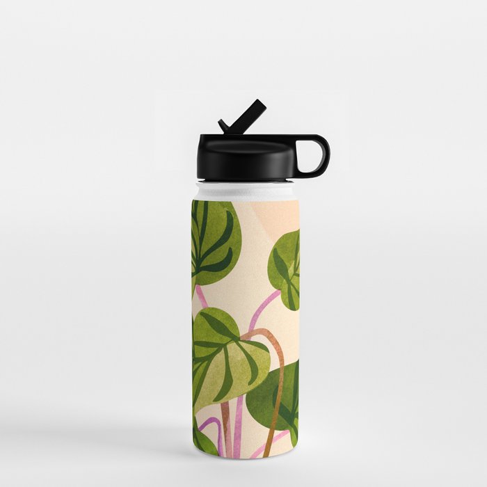 Thriving In The Sun - Cute Botanical Painting Water Bottle Gallery Image 1