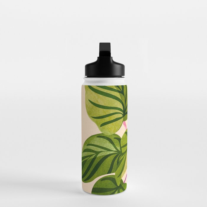 Thriving In The Sun - Cute Botanical Painting Water Bottle Gallery Image 3