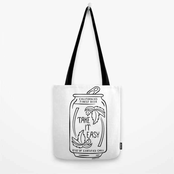 TAKE IT EASY BEER Tote Bag Gallery Image 2