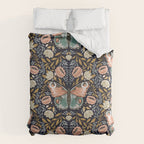 William Morris Inspired Butterfly Pattern - Midnight Garden Comforter Gallery Image 6