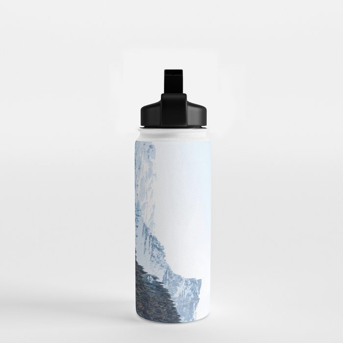 Snowy Mountain Landscape Water Bottle Gallery Image 2