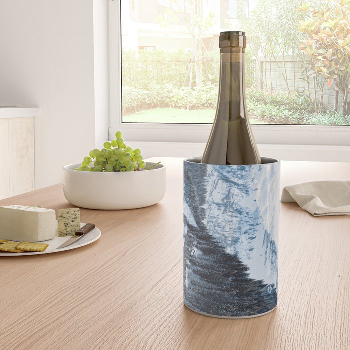Snowy Mountain Landscape Wine Chiller Gallery Image 4