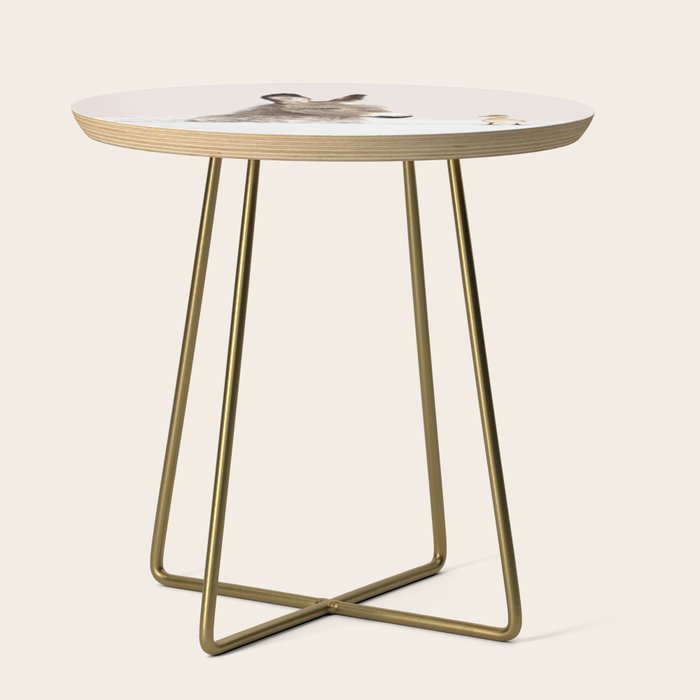 Baby Donkey in a Bathtub, Donkey Taking a Bath, Donkey Bathing, Bathtub Animal Art Print By Synplus Side Table Gallery Image 1