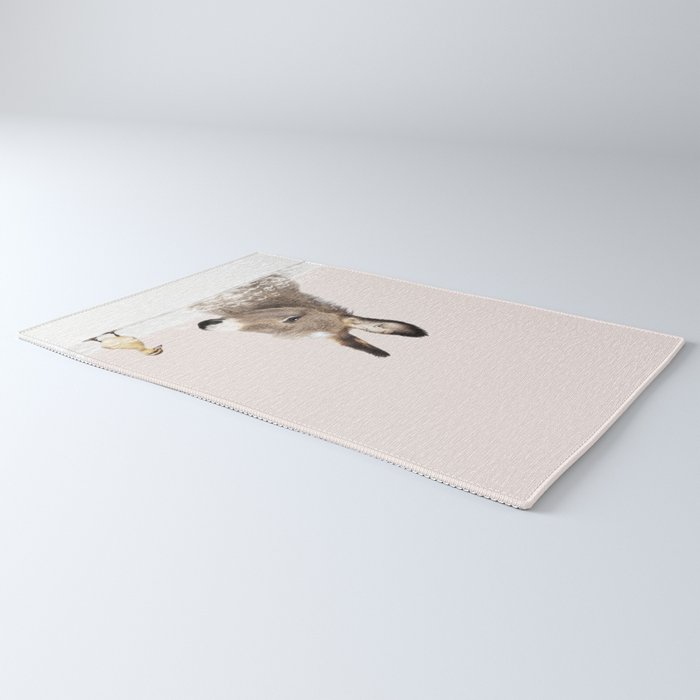 Baby Donkey in a Bathtub, Donkey Taking a Bath, Donkey Bathing, Bathtub Animal Art Print By Synplus Rug Gallery Image 3