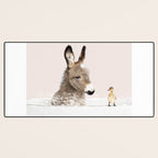 Baby Donkey in a Bathtub, Donkey Taking a Bath, Donkey Bathing, Bathtub Animal Art Print By Synplus Desk Mat Gallery Image 3
