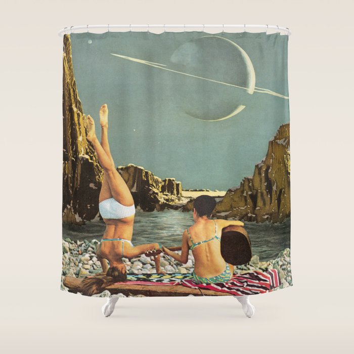 Serenade to Saturn Shower Curtain Gallery Image 1