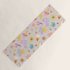 Pastel Nostalgic Doodles - Retro Teen Pattern Yoga Mat Gallery Image 1