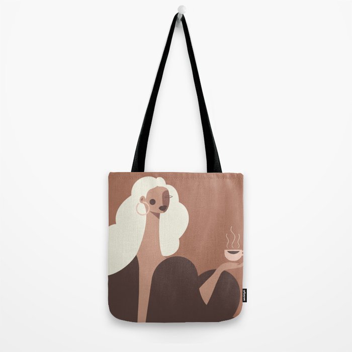 Coffee Hour Inspired by PANTONE 17 1230 Mocha Mousse Tote Bag Gallery Image 2