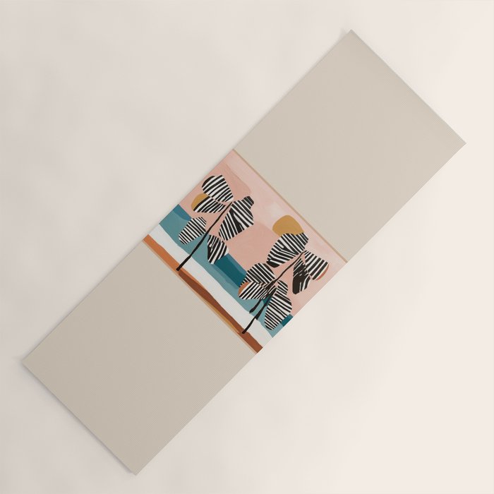 Tropical Sunset Palms II Yoga Mat Gallery Image 1