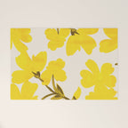Soft Yellow Flowers Welcome Mat Gallery Image 1