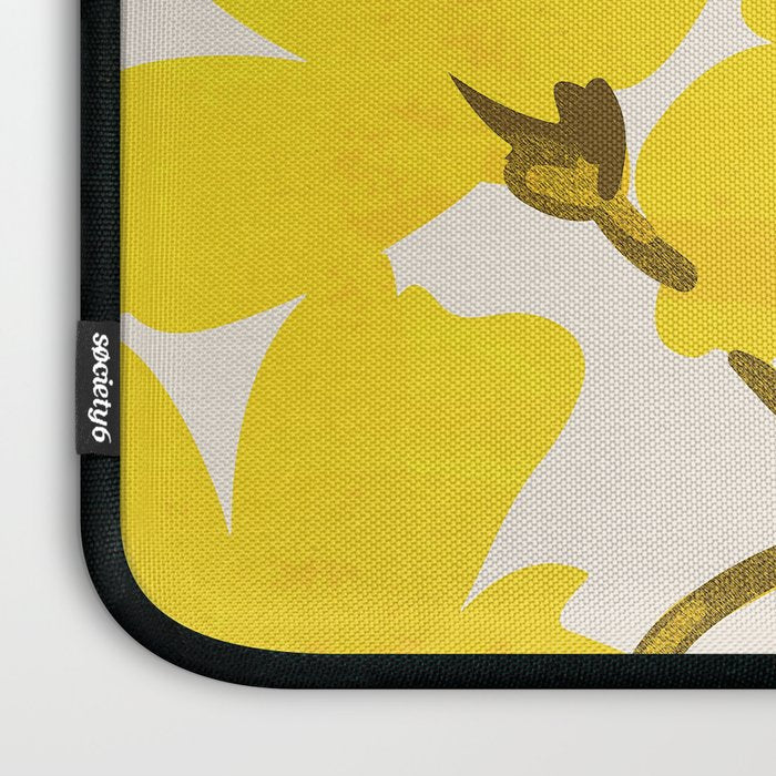 Soft Yellow Flowers Laptop Sleeve Gallery Image 3