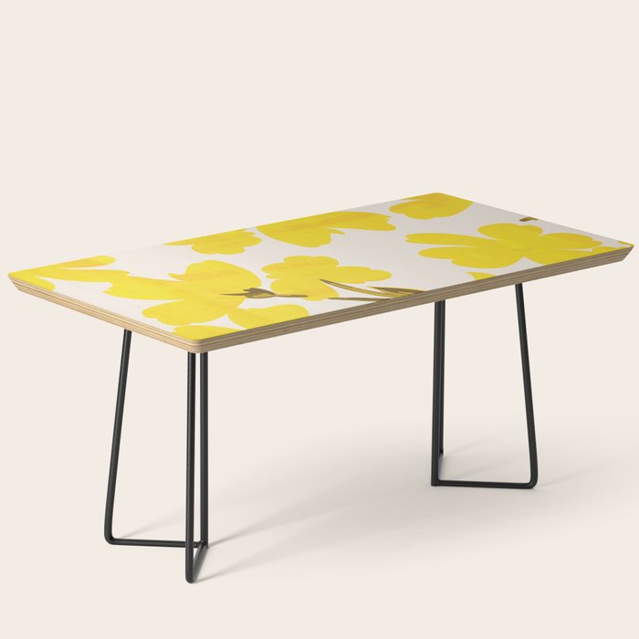 Soft Yellow Flowers Coffee Table Gallery Image 1