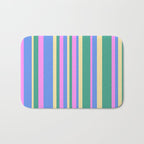 Classic Stripes XV - 90s Pastel Bath Mat Gallery Image 1