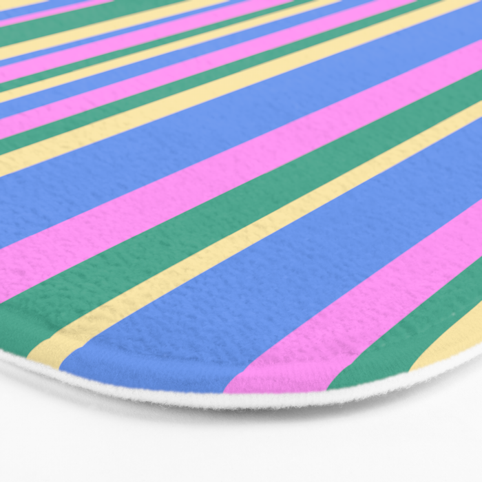 Classic Stripes XV - 90s Pastel Bath Mat Gallery Image 3