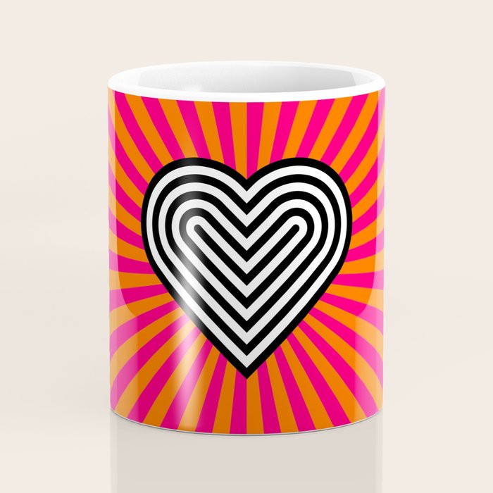 Pop art heart Coffee Mug Gallery Image 4
