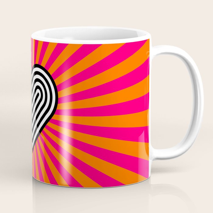 Pop art heart Coffee Mug Gallery Image 1