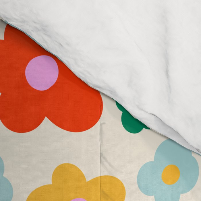 Colorful Ditzy Flowers  Comforter Gallery Image 4