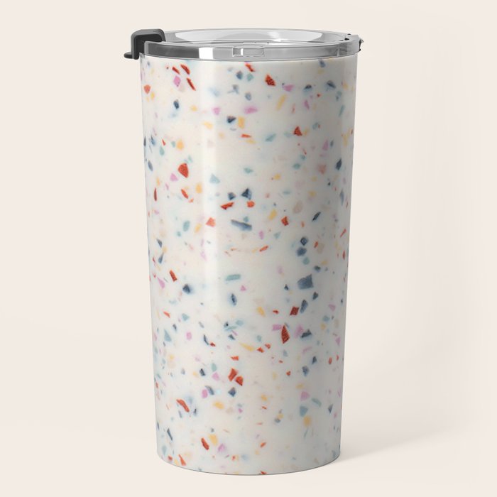 Terrazzo Confetti Print Travel Mug Gallery Image 3