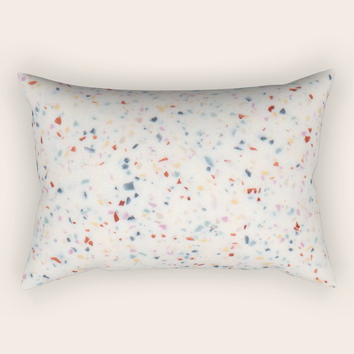 Terrazzo Confetti Print Rectangular Pillow Gallery Image 2