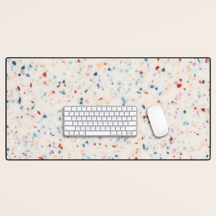 Terrazzo Confetti Print Desk Mat Gallery Image 1