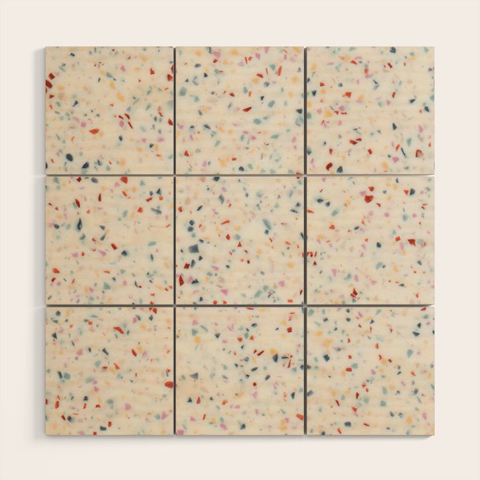 Terrazzo Confetti Print Wood Wall Art Gallery Image 1