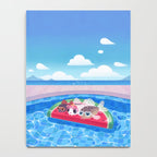 Cory cats in the swimming pool Notebook Gallery Image 4